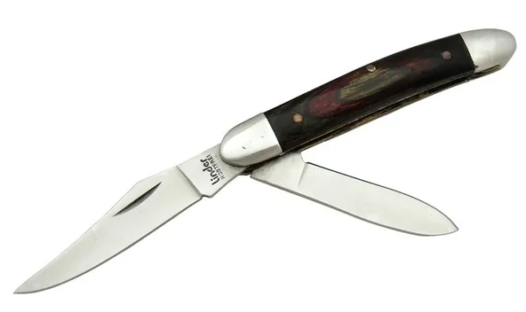 K-21 Linder Çiftli / Çift Ağızlı Çakı 14,5 Cm - Ahşap Saplı, Manuel ürün görseli 1