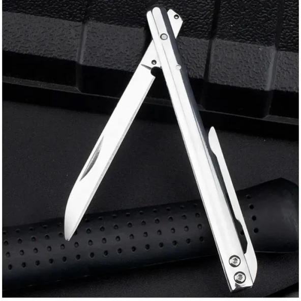İnce D2 Çelik Çakı 18 Cm , Metal Sap - Resim 3