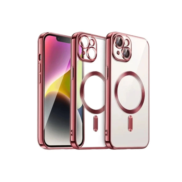 Apple İphone 15 Kılıf Kross Magneticsafe Kapak - Kırmızı ürün görseli 1