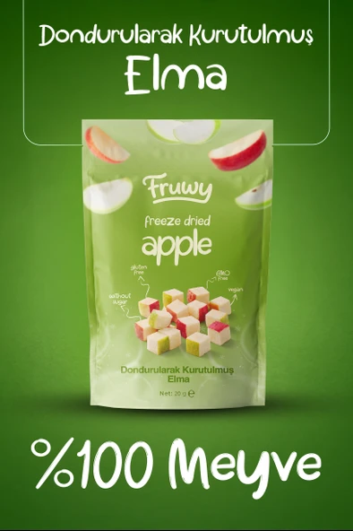 Freeze Dried Elma - Resim 2