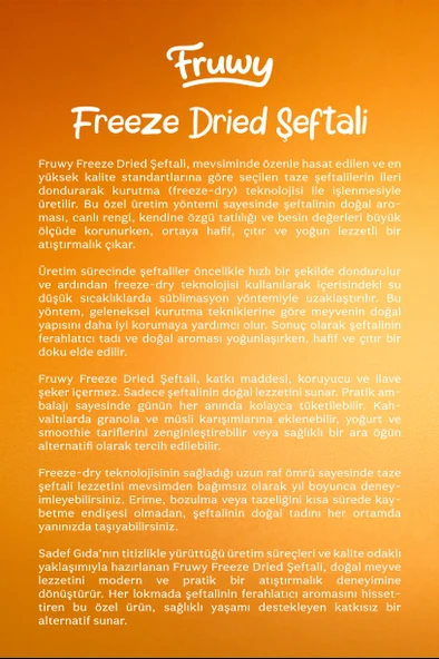 Freeze Dried Şeftali - Resim 4