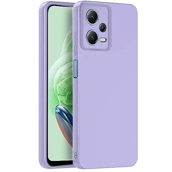 Xiaomi Redmi Note 12 Pro 5g Kılıf Nano İçi Kadife Silikon - Lila ürün görseli 1