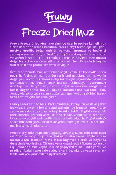 Freeze Dried Muz - Resim 4