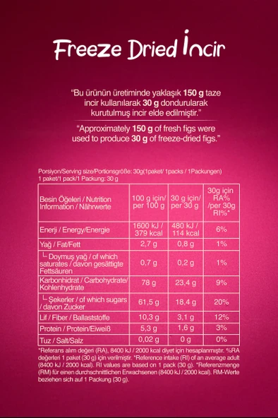 Freeze Dried İncir - Resim 6