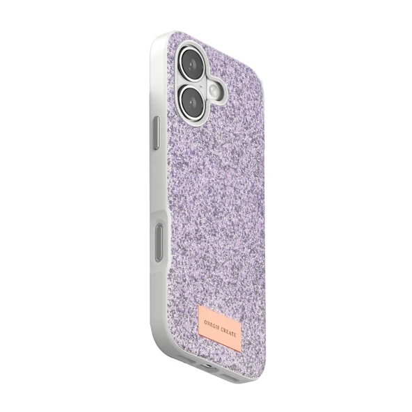 Onegif Apple İphone 17 Bright Simli Kapak - Lila - Resim 3
