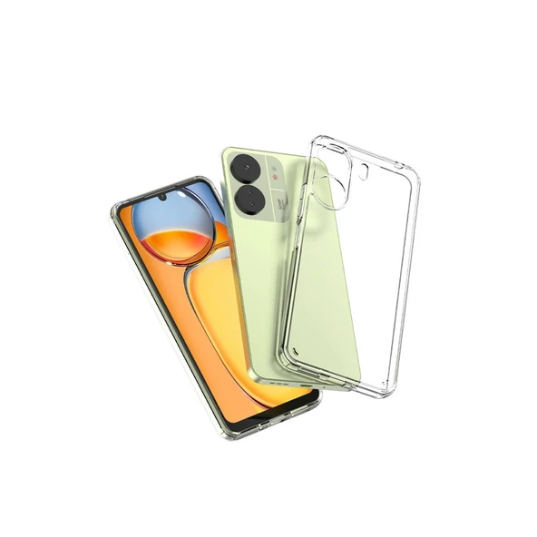 Xiaomi Redmi 13c Kılıf Lüx Şeffaf Silikon - Resim 3
