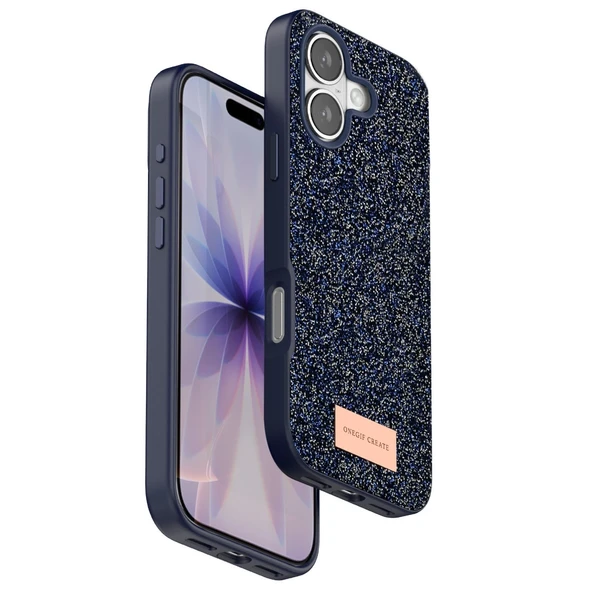 Onegif Apple İphone 17 Bright Simli Kapak - Mavi ürün görseli 1