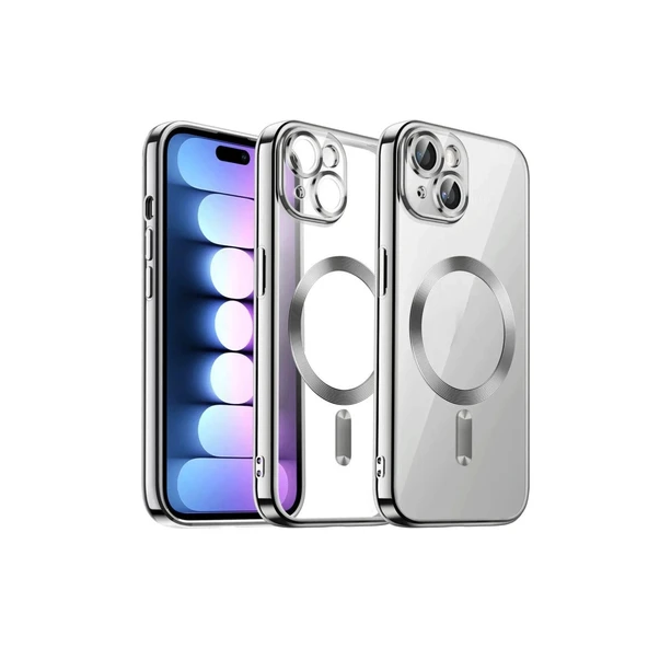 Apple İphone 14 Kılıf Kross Magneticsafe Kapak - Titan Gri ürün görseli 1