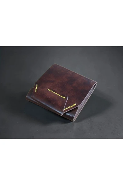 Sumerianleathercraft Shell Cordovan efektli Deri Cüzdan ürün görseli 1