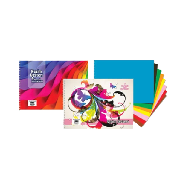 Keskin Color Srpiralli Resim Defteri 35X50 Cm 10+10 Yaprak Fon Kartonlu 301520-99 ürün görseli 1
