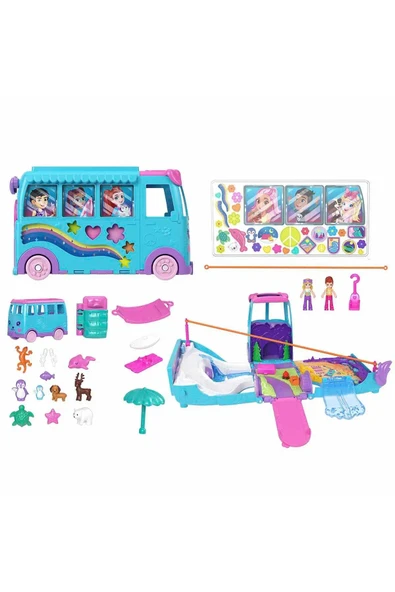 Mattel Polly Pocket Hayvancıkların Karavan Macerası Oyun Seti JCC22 ürün görseli 1