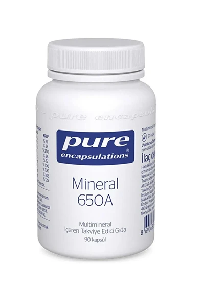 Pure Encapsulations Mineral 650A 90 Kapsül ürün görseli 1