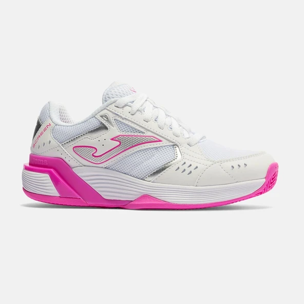 Joma BSCRLS2602 Screen Lady 26 Kadın Salon Spor Ayakkabısı - Beyaz/Pembe ürün görseli 1