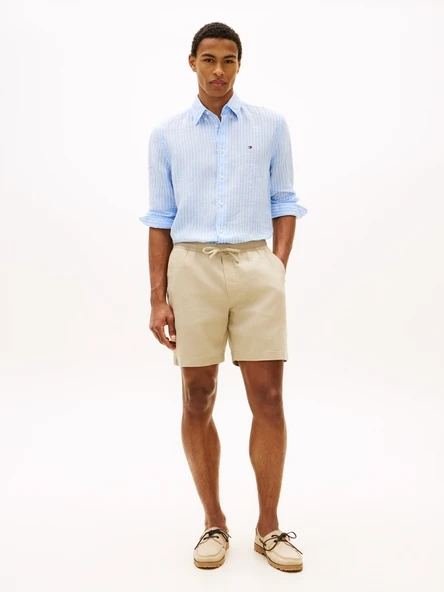 Tommy Hilfiger   DOVER 8 PO SORONA LINEN 2/2 Erkek Bej Şort - MW0MW44353 ürün görseli 1