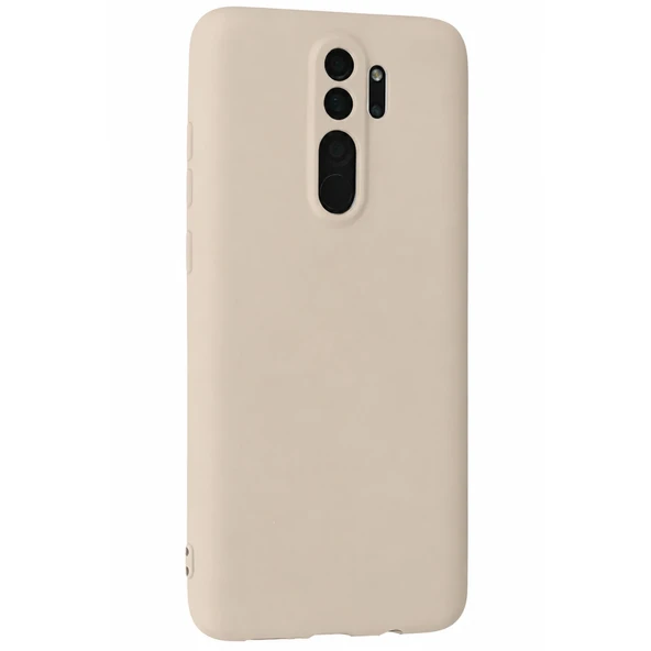 Xiaomi Redmi Note 8 Pro Kılıf First Silikon - Krem - Resim 2