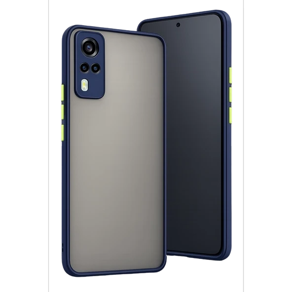 Vivo Y53s Kılıf Montreal Silikon Kapak - Lacivert ürün görseli 1