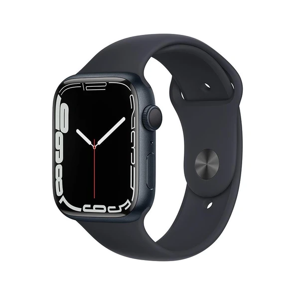 Apple Watch Series 7 GPS TEŞHİR , 45mm Midnight Aluminium Case with Midnight Sport Band ürün görseli 1
