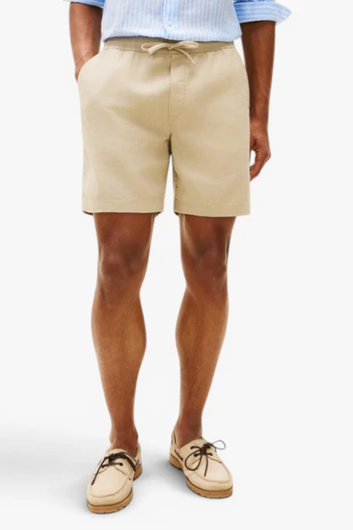 Tommy Hilfiger   DOVER 8 PO SORONA LINEN 2/2 Erkek Bej Şort - MW0MW44353 ürün görseli 1