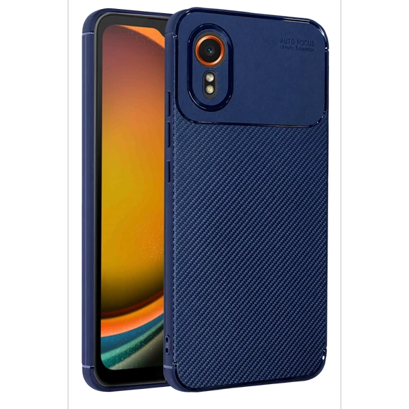 Samsung Galaxy Xcover 7 Kılıf Auto Focus Karbon Kapak - Lacivert ürün görseli 1