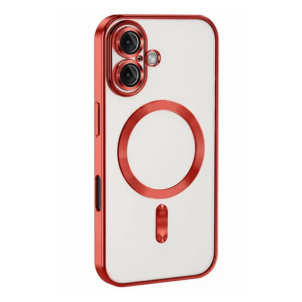 iPhone 16 Kılıf Kross Magneticsafe Kapak - Kırmızı ürün görseli 1