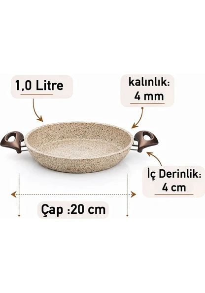 Falez Creamy Granit Sahan 20 Cm - Resim 3