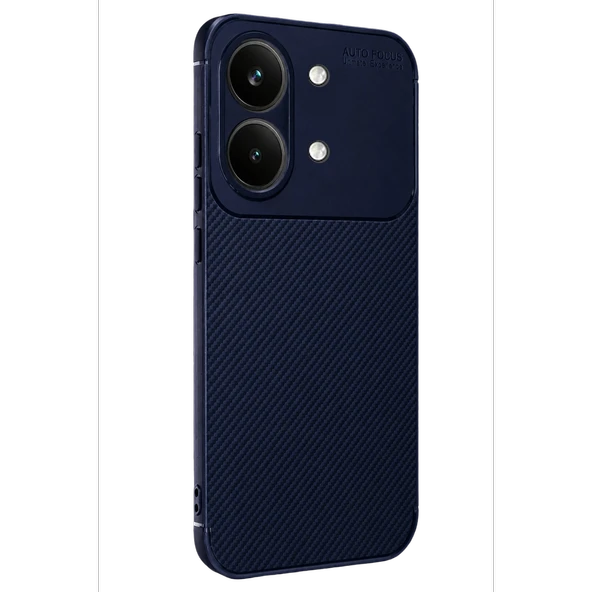 Xiaomi Poco X8 Pro Max Auto Focus Karbon Kapak - Lacivert ürün görseli 1