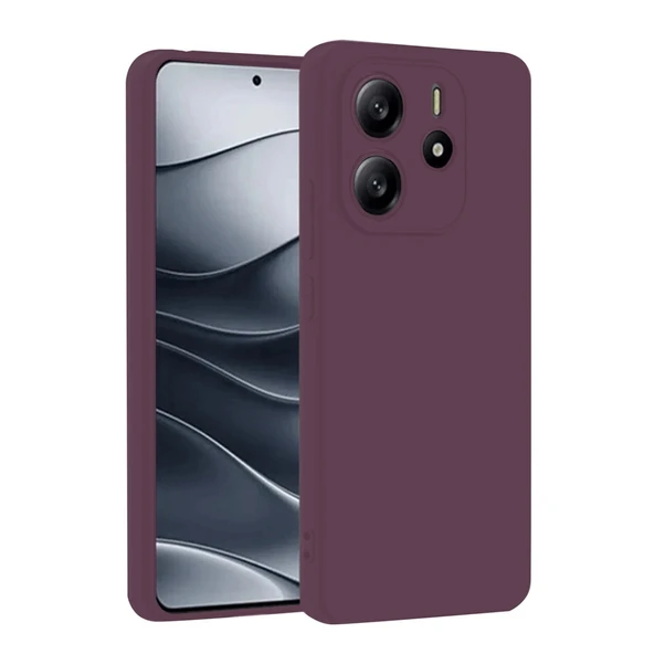 Xiaomi Redmi Note 14 4g Kılıf First Silikon - Mürdüm ürün görseli 1