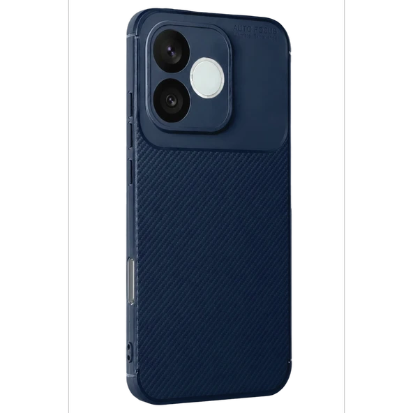 Huawei Honor 600 Lite Auto Focus Karbon Kapak - Lacivert ürün görseli 1