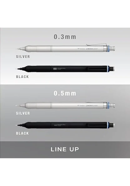TOMBOW VERSATIL MONO GRAPH FINE 05 SIYAH 112B - Resim 4