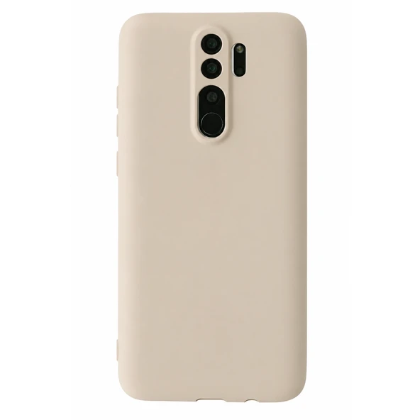 Xiaomi Redmi Note 8 Pro Kılıf First Silikon - Krem ürün görseli 1