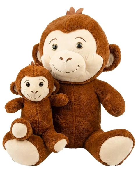 Pufu Toys Pelüş Yavrulu Maymun 80 cm 04061 ürün görseli 1