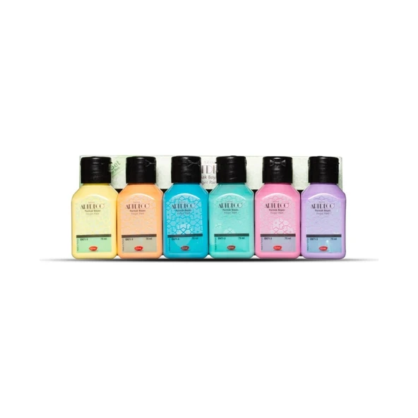 Artdeco Parmak Boyası Seti 6x75ml Pastel Renkler ürün görseli 1