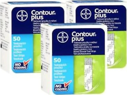 Contour Plus Kan Şekeri Test Stribi 3 Paket 150 Adet ürün görseli 1