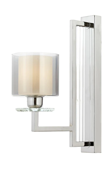 AVONNI AP-60190-1K Krom Kaplama Aplik E27 Metal Kristal 15x32cm ürün görseli 1