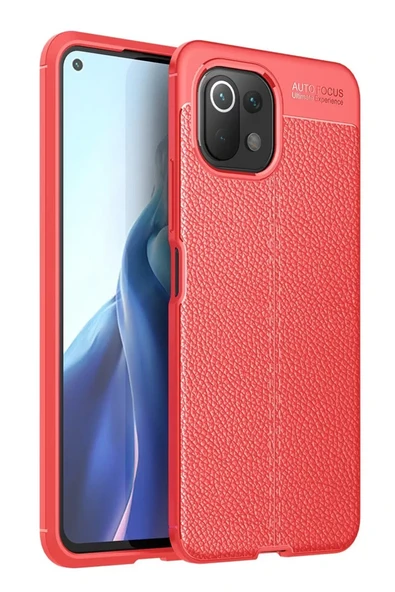 Newface Xiaomi Mİ 11 Lite Kılıf Auto Focus Kapak - Kırmızı ürün görseli 1