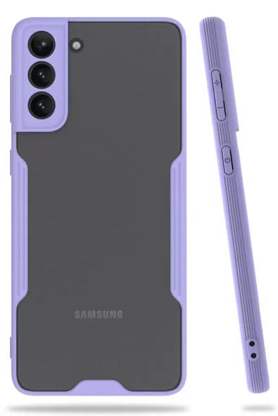 Newface Samsung Galaxy S21 Plus Kılıf Platin Silikon - Lila ürün görseli 1