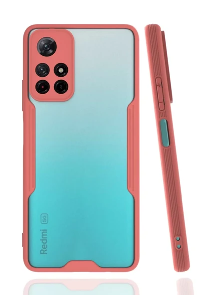 Newface Xiaomi Redmi Note 11T Kılıf Platin Silikon - Pembe ürün görseli 1
