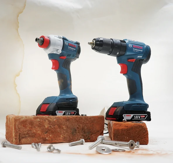BOSCH GDX 18V-285 + GSB 185-LI(2x5,0AH) Çift Akülü Vidalama ve Somun Sıkma Seti ürün görseli 1