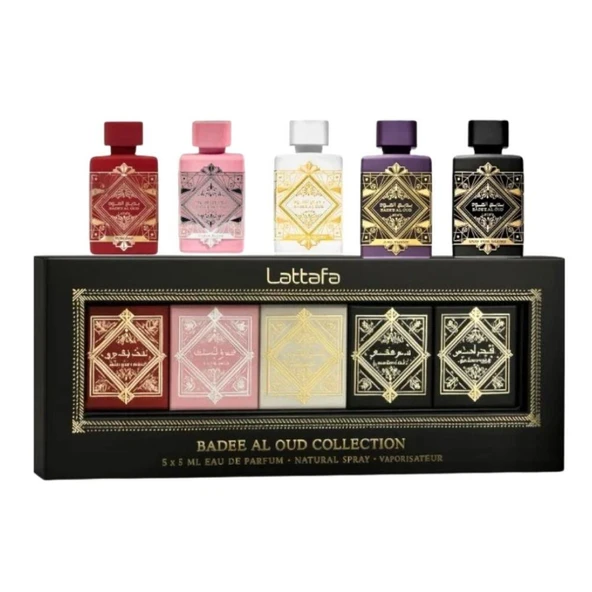 Lattafa Badee Al Oud Collection 5 x 5 ml Unisex Parfüm Seti ürün görseli 1