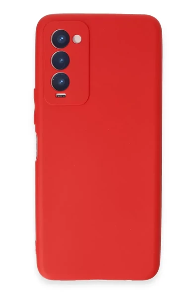 Newface Tecno Camon 18 Kılıf First Silikon - Kırmızı ürün görseli 1