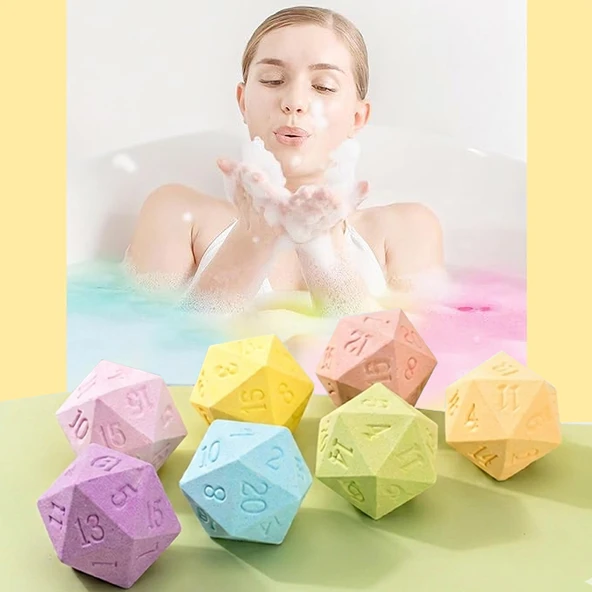 Zar Şekilli Banyo Bombası Köpük Bombası Köpük Spa Banyo Topu - 1 Adet ürün görseli 1