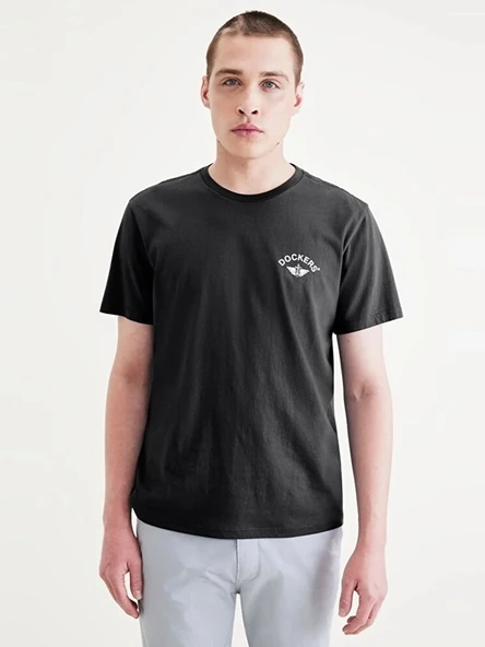 Dockers   GRAPHIC TEE 1 FAN TEE BEAUTIFUL BLACK (L Erkek Siyah T-Shirt - A1103 ürün görseli 1