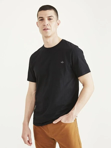 Dockers   T3 CREWNECK TEE BEAUTIFUL BLACK Erkek Yeşil T-Shirt - A3143 ürün görseli 1