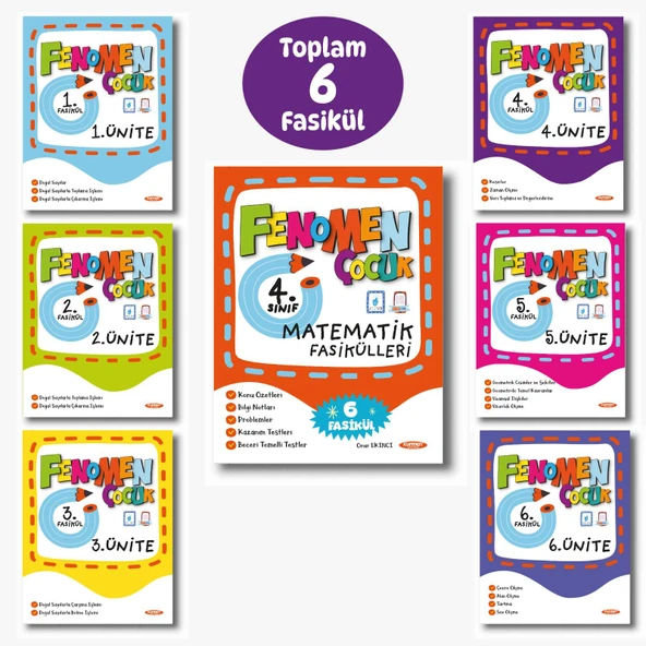 Fenomen Çocuk 4.Sınıf Matematik Fasikülleri ürün görseli 1
