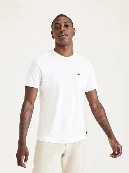 T3 CREWNECK TEE LUCENT WHITE Erkek Kahverengi T-Shirt - A3143 ürün görseli 1