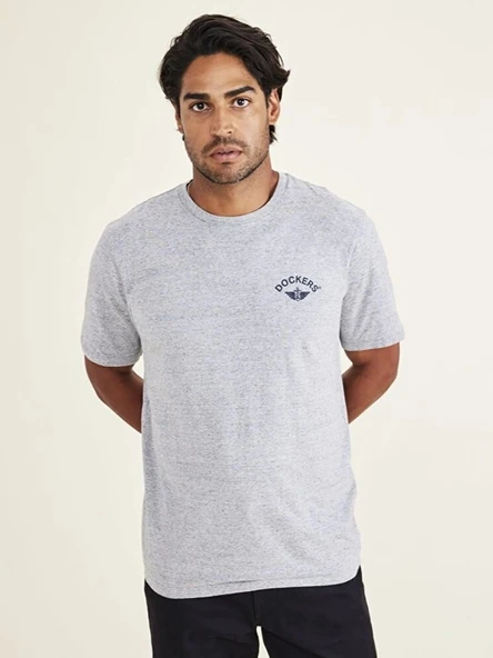Dockers   GRAPHIC TEE 1 FAN TEE BEAUTIFUL BLACK (L Erkek Gri T-Shirt - A1103 ürün görseli 1