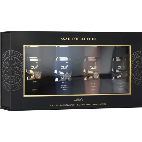 Lattafa Asad Collection 4 x 25 ml Erkek Parfüm Seti ürün görseli 1