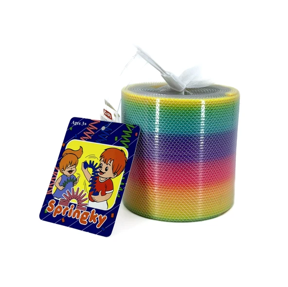 Springky Stres Yayı Slinky Gökkuşağı Renkleri Dekoratif Obje ürün görseli 1