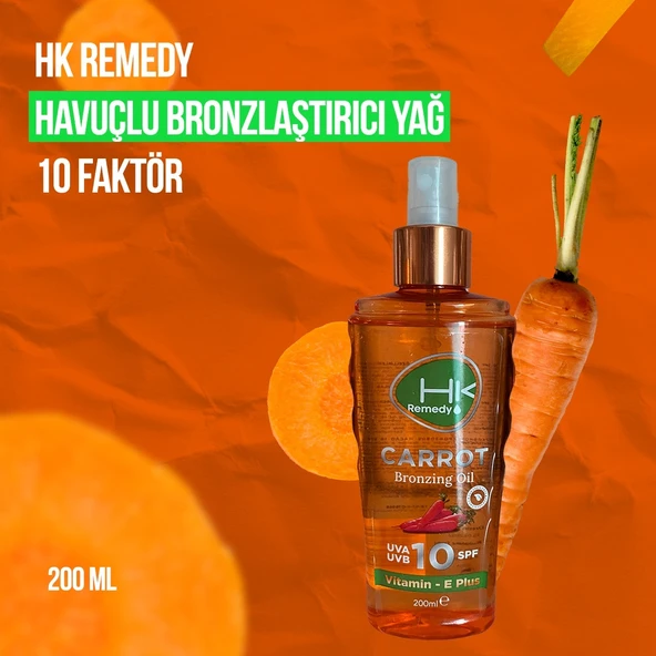 Hk Remedy Sun SPF 10 Havuç Yağı 200 ML ürün görseli 1