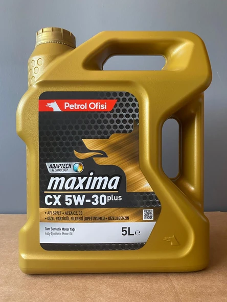Petrol Ofisi CX 5W-30 DPF Uyumlu Tam Sentetik 5 Litre Motor Yağı (01/2026 Üretim) ürün görseli 1